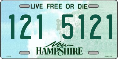 NH license plate 1215121