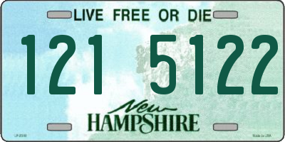 NH license plate 1215122