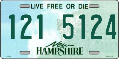 NH license plate 1215124