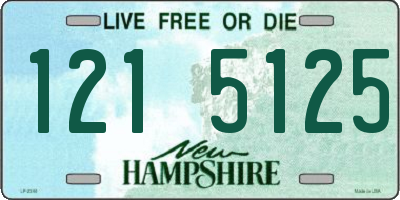 NH license plate 1215125
