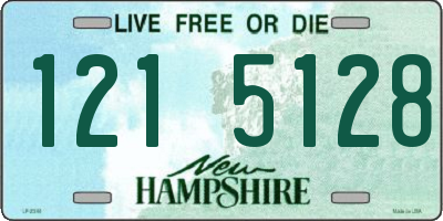 NH license plate 1215128