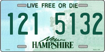 NH license plate 1215132
