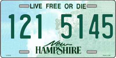 NH license plate 1215145