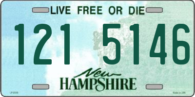 NH license plate 1215146