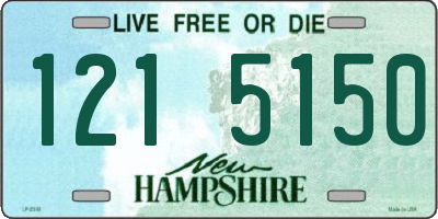 NH license plate 1215150