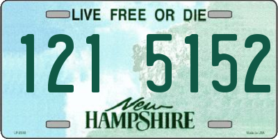 NH license plate 1215152