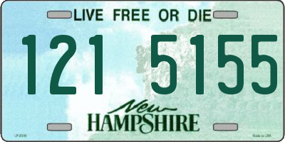 NH license plate 1215155