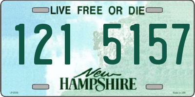 NH license plate 1215157