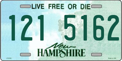 NH license plate 1215162
