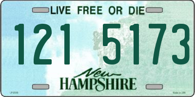 NH license plate 1215173