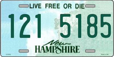 NH license plate 1215185