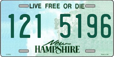 NH license plate 1215196