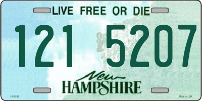 NH license plate 1215207