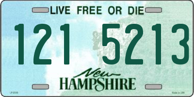 NH license plate 1215213