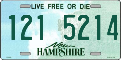 NH license plate 1215214