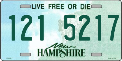 NH license plate 1215217