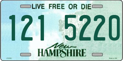 NH license plate 1215220