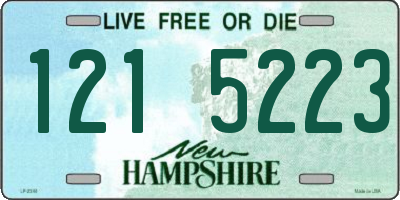 NH license plate 1215223