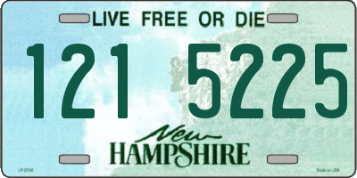 NH license plate 1215225
