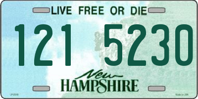 NH license plate 1215230