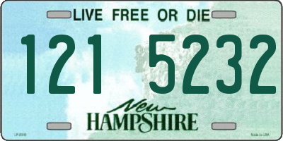 NH license plate 1215232