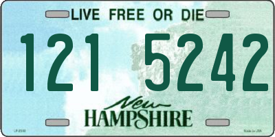 NH license plate 1215242