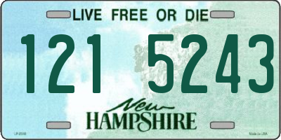 NH license plate 1215243
