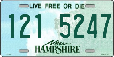 NH license plate 1215247