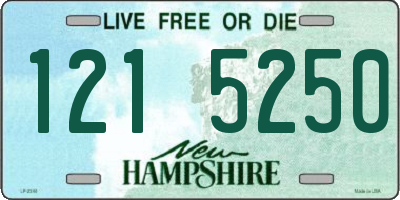 NH license plate 1215250