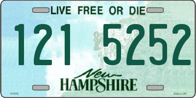 NH license plate 1215252