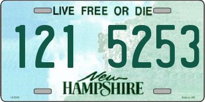 NH license plate 1215253