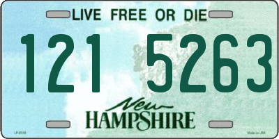 NH license plate 1215263