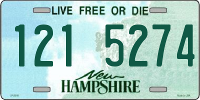 NH license plate 1215274