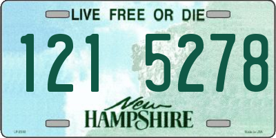 NH license plate 1215278