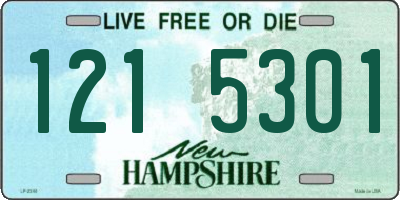 NH license plate 1215301