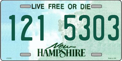 NH license plate 1215303