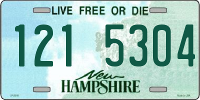 NH license plate 1215304