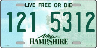 NH license plate 1215312