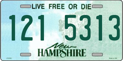 NH license plate 1215313