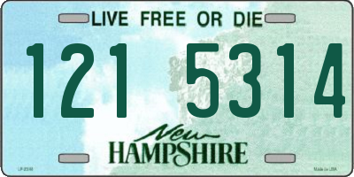 NH license plate 1215314