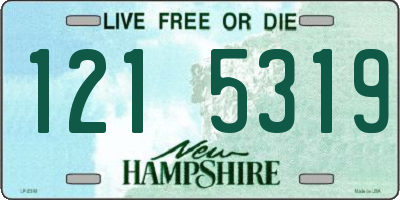 NH license plate 1215319