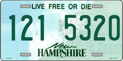 NH license plate 1215320