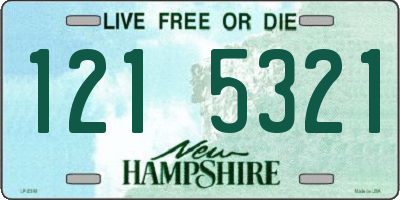 NH license plate 1215321