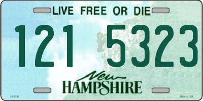 NH license plate 1215323