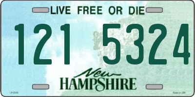 NH license plate 1215324