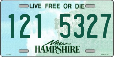 NH license plate 1215327