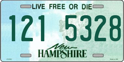 NH license plate 1215328