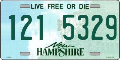 NH license plate 1215329