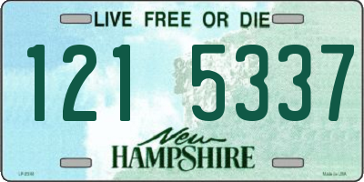 NH license plate 1215337