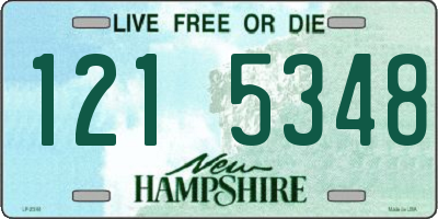 NH license plate 1215348